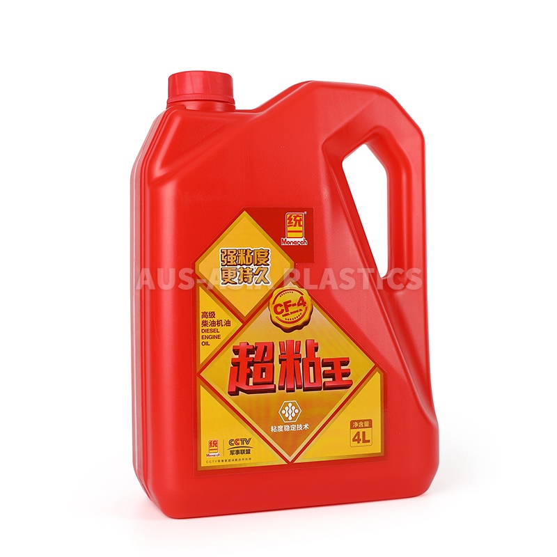 4L統一潤滑油（yóu）柴油機油桶（紅色）